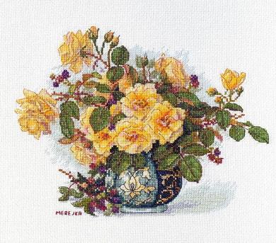 Roses and Berries Cross Stitch Kit