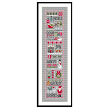 Load image into Gallery viewer, Christmas Wishes (Grey) Cross Stitch Kit