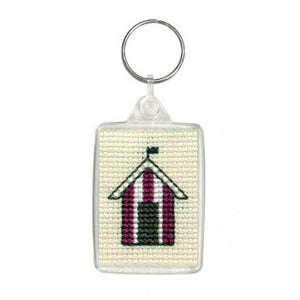 Beach Huts  - Cross Stitch Key Ring Kit