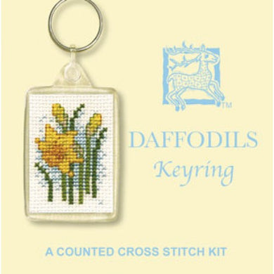 Daffodils - Cross Stitch Key Ring Kit