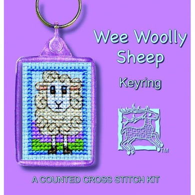 Wee Woolly Sheep - Cross Stitch Key Ring Kit