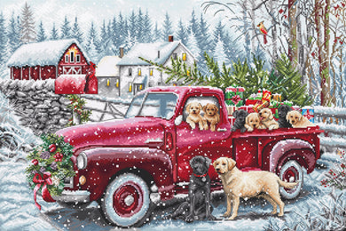 Christmas Delivery Cross Stitch Kit