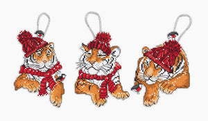 Christmas Tigers Cross Stitch Kit