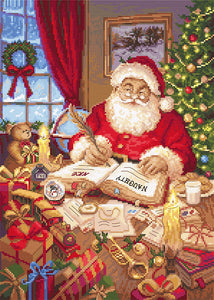 The List of Naughty and Nice Cross Stitch Kit