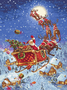 The Reindeers on Its Way Cross Stitch Kit