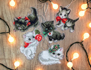 Christmas Kittens Cross Stitch Kit