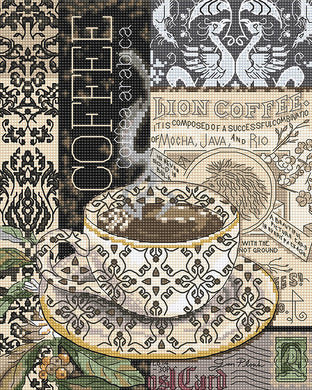 Lion Coffee B Cross Stitch Kit