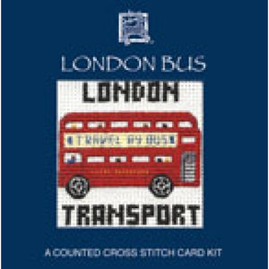 London Bus - Cross Stitch Mini Card Kit