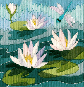 Water Lilies - Woollen Long Stitch Kit