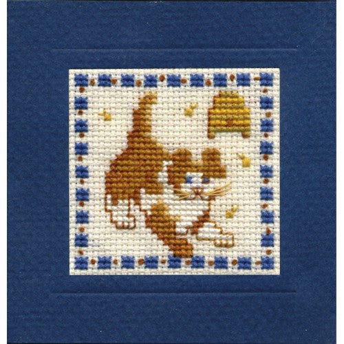 Country Kitten - Cross Stitch Mini Card Kit