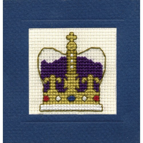 Crown - Cross Stitch Mini Card Kit
