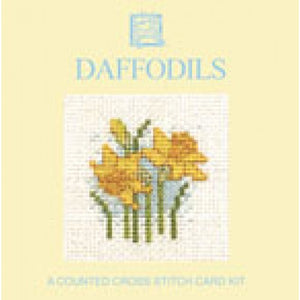Daffodils - Cross Stitch Mini Card Kit