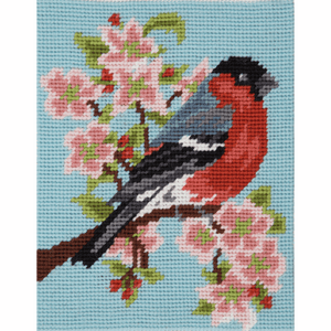 Bullfinch and Blossom Starter Tapestry Kit