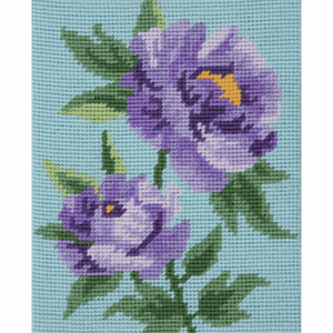Purple Peonies Starter Tapestry Kit