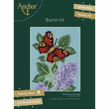 Load image into Gallery viewer, Peacock Butterfly Starter Tapestry Kit