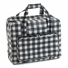 Load image into Gallery viewer, Sewing Machine Bag ~ Monochrome Gingham