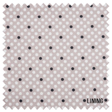 Load image into Gallery viewer, Knitting Bag (Fabric Handles) - Grey Linen Polka Dot
