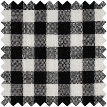Load image into Gallery viewer, Knitting Bag (Fabric Handles) - Gingham Monochrome