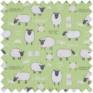 Square Sewing Box - Twin Lid - Sheep