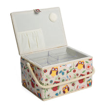 Load image into Gallery viewer, Large Sewing Box / Basket - Owl