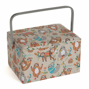 Large Sewing Box / Basket - Sloth