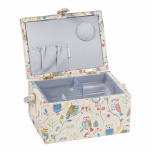 Load image into Gallery viewer, Twit Twoo (Owl) Medium Sewing Box