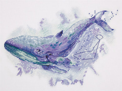 Watercolour Whale Cross Stitch Kit