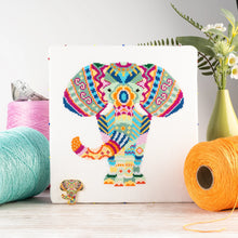 Load image into Gallery viewer, Mandala Elephant Cross Stitch Kit