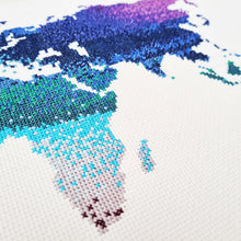 Load image into Gallery viewer, Watercolour Map Cross Stitch Kit