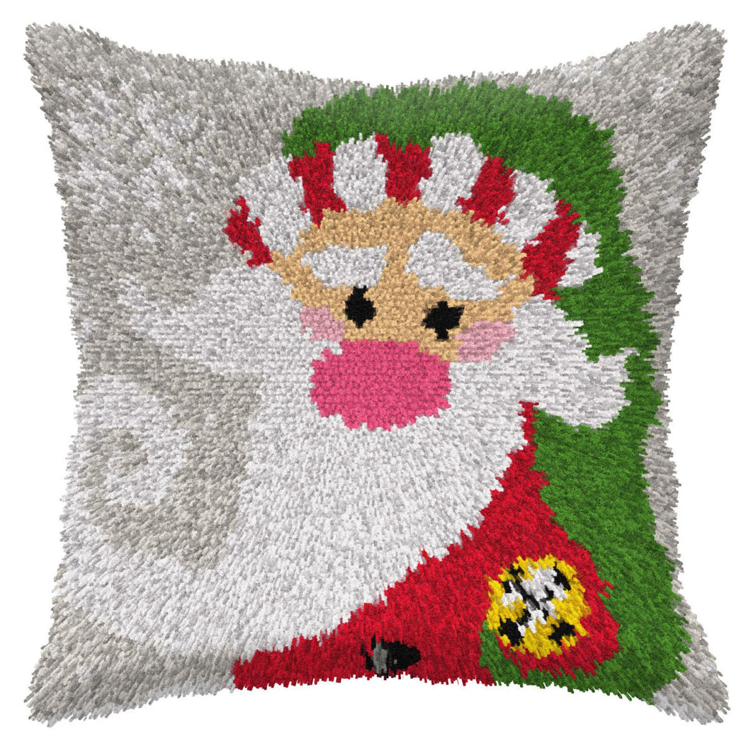 Santa Claus - Latch Hook Cushion Kit