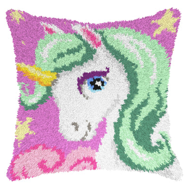 Unicorn - Latch Hook Cushion Kit