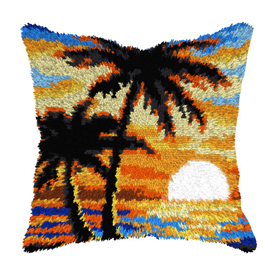 Tropical Sunset - Latch Hook Cushion Kit