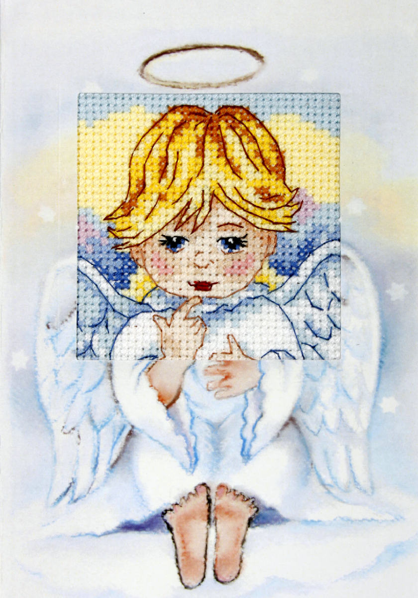 Angel Christmas Card Cross Stitch Kit