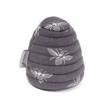 Load image into Gallery viewer, Pin Cushion - Bee Hive - Grey Bees