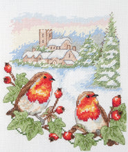 Load image into Gallery viewer, Winter Robin Cross Stitch Kit