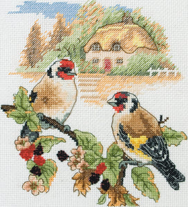 Autumn Goldfinch Cross Stitch Kit
