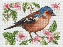 Load image into Gallery viewer, Chaffinch Cross Stitch Kit