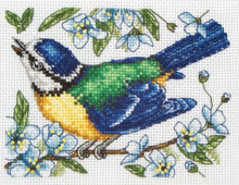 Load image into Gallery viewer, Blue Tit Cross Stitch Kit