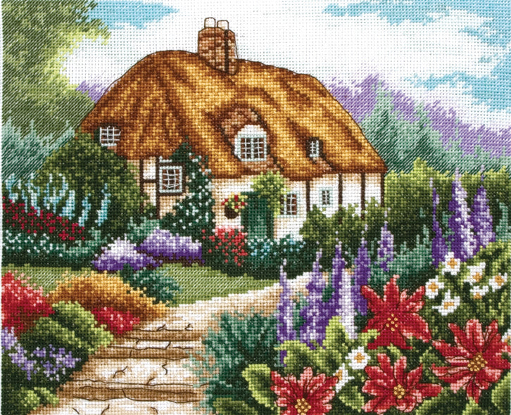 Cottage Garden in Bloom Cross Stitch Kit
