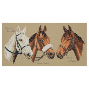 Three Champions (Horses) Cross Stitch Kit