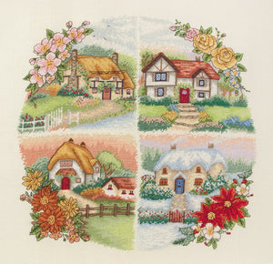 Seasonal Cottages Cross Stitch Kit