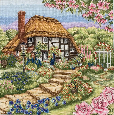 Rose Cottage Cross Stitch Kit