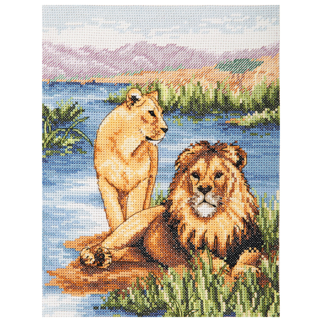 Lions Cross Stitch Kit