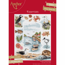 Load image into Gallery viewer, Costal Sampler Cross Stitch Kit