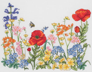 Meadow Floral (Floral Collection) Cross Stitch Kit
