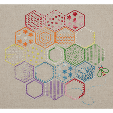 Load image into Gallery viewer, Stitch Sampler1: Honeycomb Embroidery Kit