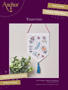 Modern Graphic Wall Hanging Embroidery Kit
