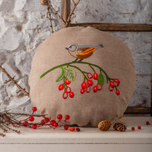 Load image into Gallery viewer, Vintage Birds Embroidery Round Cushion Kit