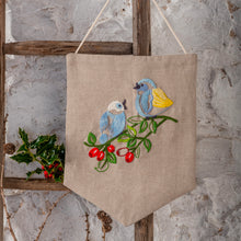 Load image into Gallery viewer, Vintage Birds Wall Hanging Embroidery Kit