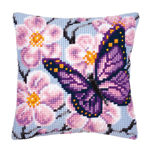 Butterfly Cross Stitch Cushion Front Kit